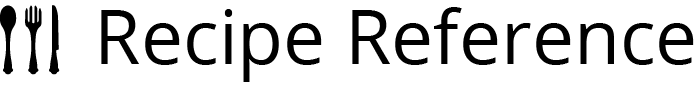 Recipe Reference Blog